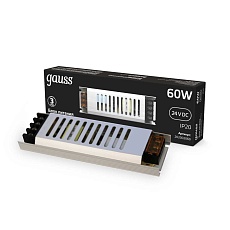 Блок питания Gauss 60W 24V IP20 ультратонкий 202002060 1