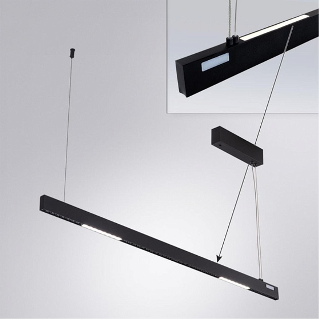 Подвесной светодиодный светильник Arte Lamp Lao A2189SP-1BK Фото № 4