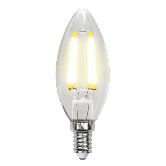 Лампа светодиодная филаментная Uniel E14 6W 4000K прозрачная LED-C35-6W/NW/E14/CL GLA01TR UL-00002198 фото 