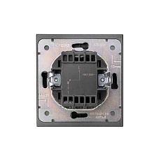 Выключатель STRONG 1 кл возвратный 10А с/у графит KRANZ KR-78-0712-6 5