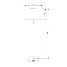 Торшер TK Lighting 5216 Deva White 1