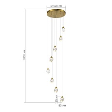 Подвесная светодиодная люстра ST Luce Cascato SL6114.203.08 2