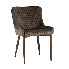 Кухонный стул Stool Group Ститч Хани велюр коричневый (ножки дерево) MC15H KD HLR-49