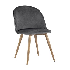 Кухонный стул Stool Group Лион велюр с ромбами серый DC-69030A HLR-21