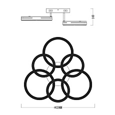 Потолочная светодиодная люстра Escada Fianit 10282/6LED 5