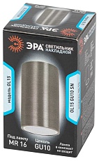Накладной светильник ЭРА OL15 GU10 SN Б0049049 3