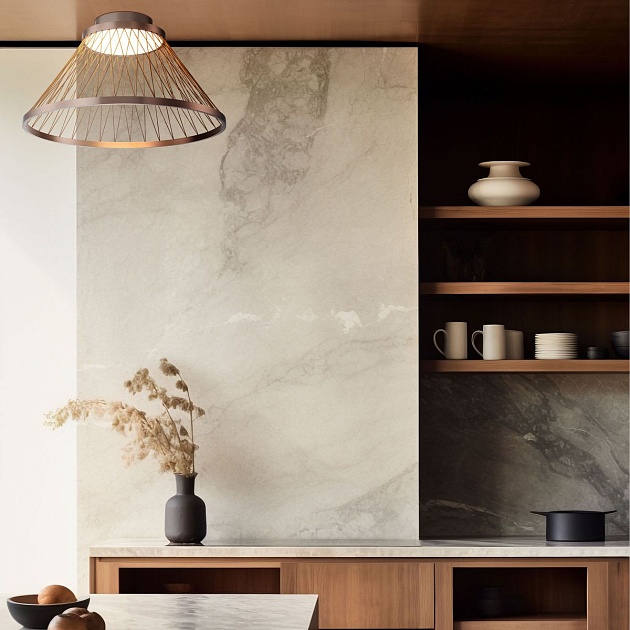 Потолочный светодиодный светильник Eurosvet Cesta 40019/1 LED коричневый Фото № 7