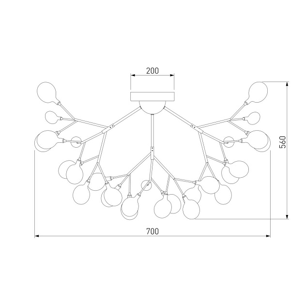 Потолочная люстра Bogates Lamella 556 Фото № 2