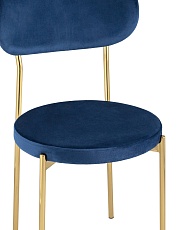 Кухонный стул Stool Group Барбара велюр синий золотые ножки DC-09040A HLR-64 5