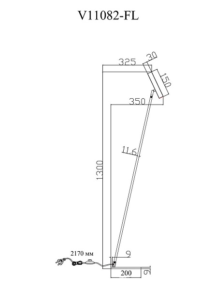 Торшер Moderli Harmo V11082-FL Фото № 2