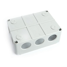 Коробка разветвительная STEKKER EBX10-310-55, 150*110*70мм,10 вводов, IP55, светло-серая (GE41242) 2