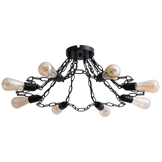 Потолочная люстра Arte Lamp A9344PL-8BK изображение 3 Потолочная люстра Arte Lamp A9344PL-8BK Фото № 3