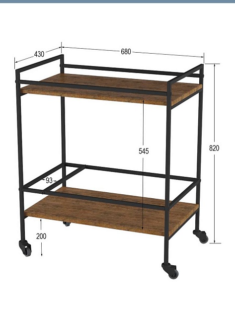 Сервировочный стол Мебелик Спич 006950 изображение 3 Сервировочный стол Мебелик Спич 006950 Фото № 3