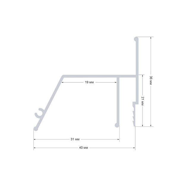Профиль для натяжного потолка Apeyron 08-60 Фото № 3