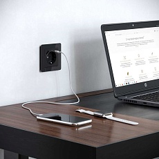 Рамка Werkel Acrylic на 1 пост черный W0012708 4690389184826 1