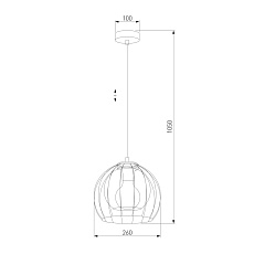 Подвесной светильник TK Lighting 3154 Universo Black 1