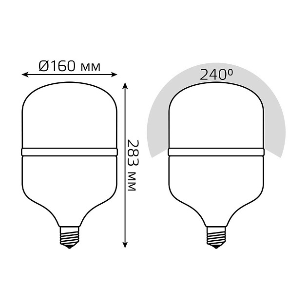Лампа светодиодная Gauss E27 60W 4000K матовая 63226 Фото № 8