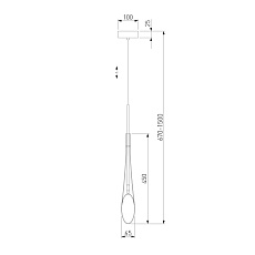 Подвесной светильник Eurosvet Folio 50224/1 дымчатый 1