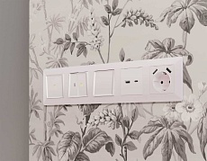 Комплект механизма розетки AMBRELLA VOLT ALFA Жемчуг 2USB A+C 20W (быстрая зарядка) QUANT (AP2110, VM177) MA211010 4