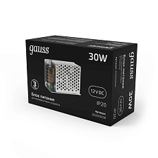 Блок питания Gauss Led Strip PS 12V 30W IP20 4A 202003030 1