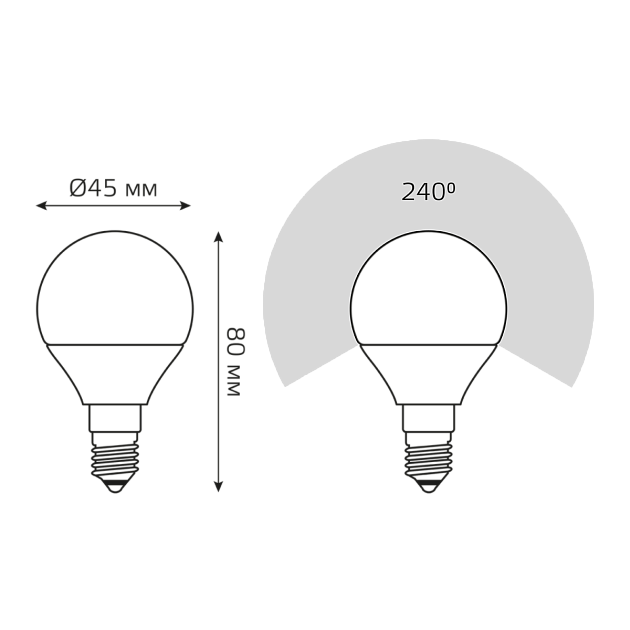 Лампа светодиодная Gauss E14 10W 3000K матовая 53110 изображение 5 Лампа светодиодная Gauss E14 10W 3000K матовая 53110 Фото № 5