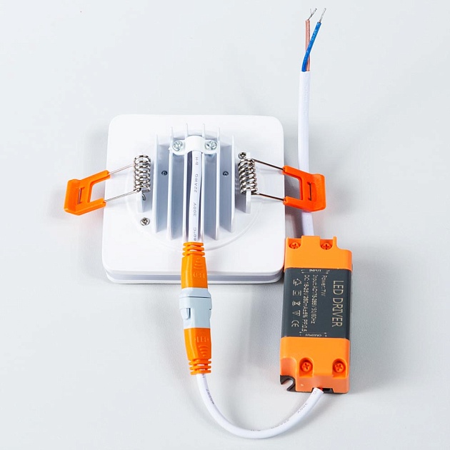 Встраиваемый светодиодный светильник Arte Lamp Tabit A8432PL-1WH Фото № 2