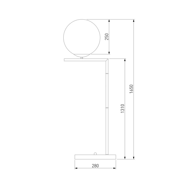 Торшер Eurosvet Frost 01083/1 латунь Фото № 2
