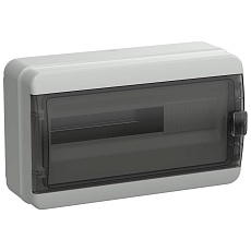 TEKFOR Корпус пластиковый КМПн-18 IP65 черная прозрачная дверь IEK TF5-KP72-N-18-65-K03-K02