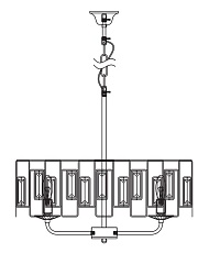 Подвесная люстра Rivoli Waltraud 1028-206 Б0052465 1