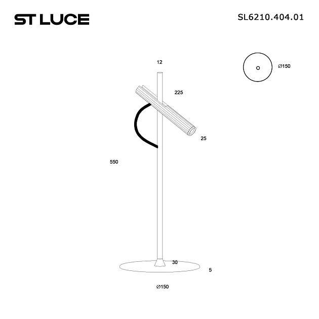 Настольная лампа ST Luce Lilt SL6210.404.01 изображение 2 Настольная лампа ST Luce Lilt SL6210.404.01 Фото № 2