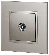Розетка ЭРА Elegance 14-3101-16 TV одиночная, титан Б0065760 4