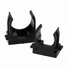 Крепеж-клипса для труб для прямого монтажа Stekker PMPH20B черная в п/э D20 мм 50768