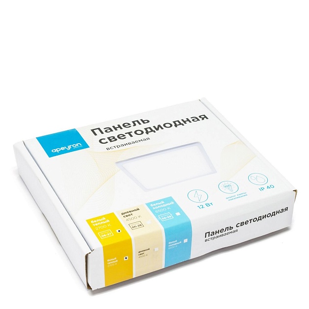 Встраиваемая светодиодная панель Apeyron 06-27 изображение 4 Встраиваемая светодиодная панель Apeyron 06-27 Фото № 4