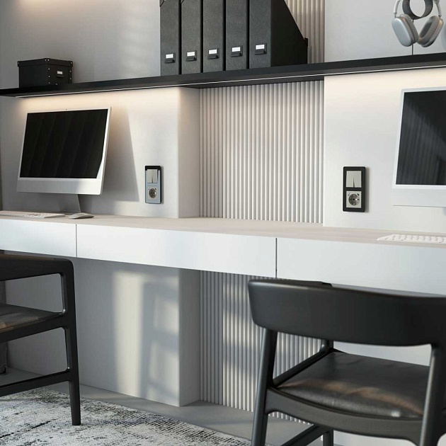 Выключатель двухклавишный проходной (дымчатый) W1222004/ a069458 изображение 5 Выключатель двухклавишный проходной (дымчатый) W1222004/ a069458 Фото № 5