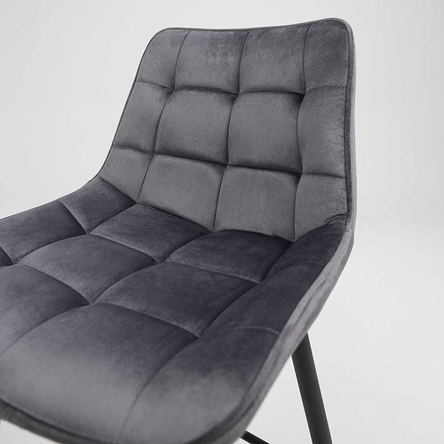Полубарный стул AksHome Linx темно-серый, велюр 86206 изображение 6 Полубарный стул AksHome Linx темно-серый, велюр 86206 Фото № 6