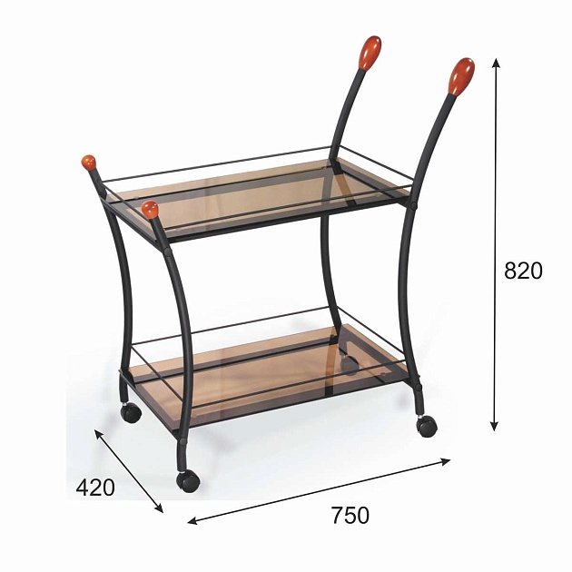 Сервировочный стол Мебелик Поло 000862 изображение 3 Сервировочный стол Мебелик Поло 000862 Фото № 3