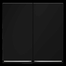 Клавиши для выключателя/переключателя двухклавишного с подсветкой S70 (графит) Voltum VLS000407 1