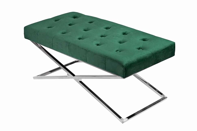 Банкетка ArtHomeDecor Cross ID-78 CR Green изображение 2 Банкетка ArtHomeDecor Cross ID-78 CR Green Фото № 2