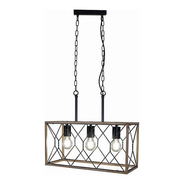 Подвесная люстра Illumico IL1008-3LL-05 BK Wood изображение 1 Подвесная люстра Illumico IL1008-3LL-05 BK Wood Фото № 1