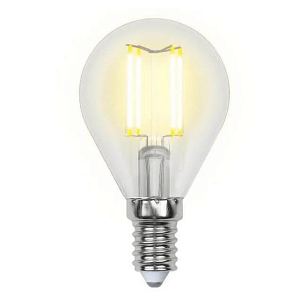Лампа светодиодная филаментная Uniel E14 7,5W 3000K прозрачная LED-G45-7,5W/WW/E14/CL GLA01TR UL-00003250 фото 
