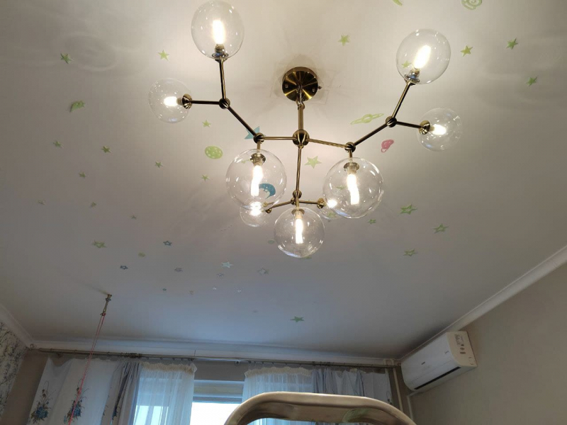 Подвесная люстра Crystal Lux MAXIMO SP9 BRONZE ⚡ — купить с доставкой ...