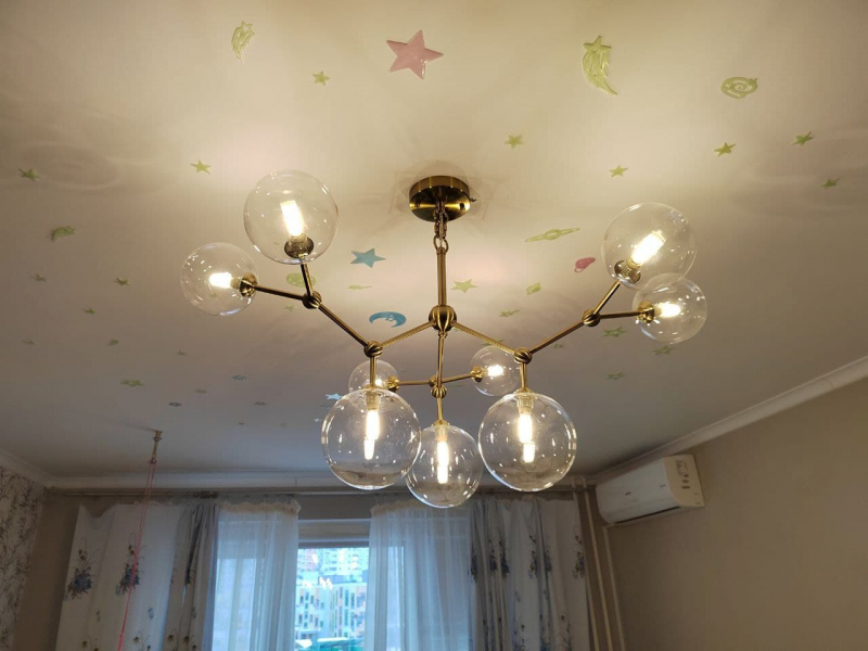 Подвесная люстра Crystal Lux MAXIMO SP9 BRONZE ⚡ — купить с доставкой ...